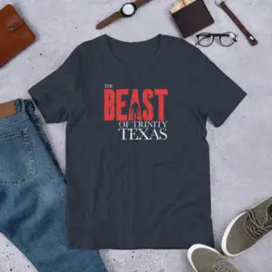 The Beast of Trinity Texas - Tshirt - Navy Blue